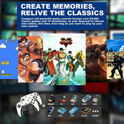 [New Year Sale] 4K HDMI Output - 25000+ Games Wireless Retro Game Console Stick Pro, Retro Plug and Play Video Game Stick, 26 Emulators, 2.4G Wireless Controllers Gaming Usb Game Stick 4K Pro