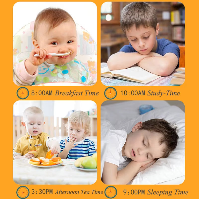 Montessori Children'S Clock Toys Cognitive Digital Time Fun Learning Games Clocks Early Learning Educational Toys for Children