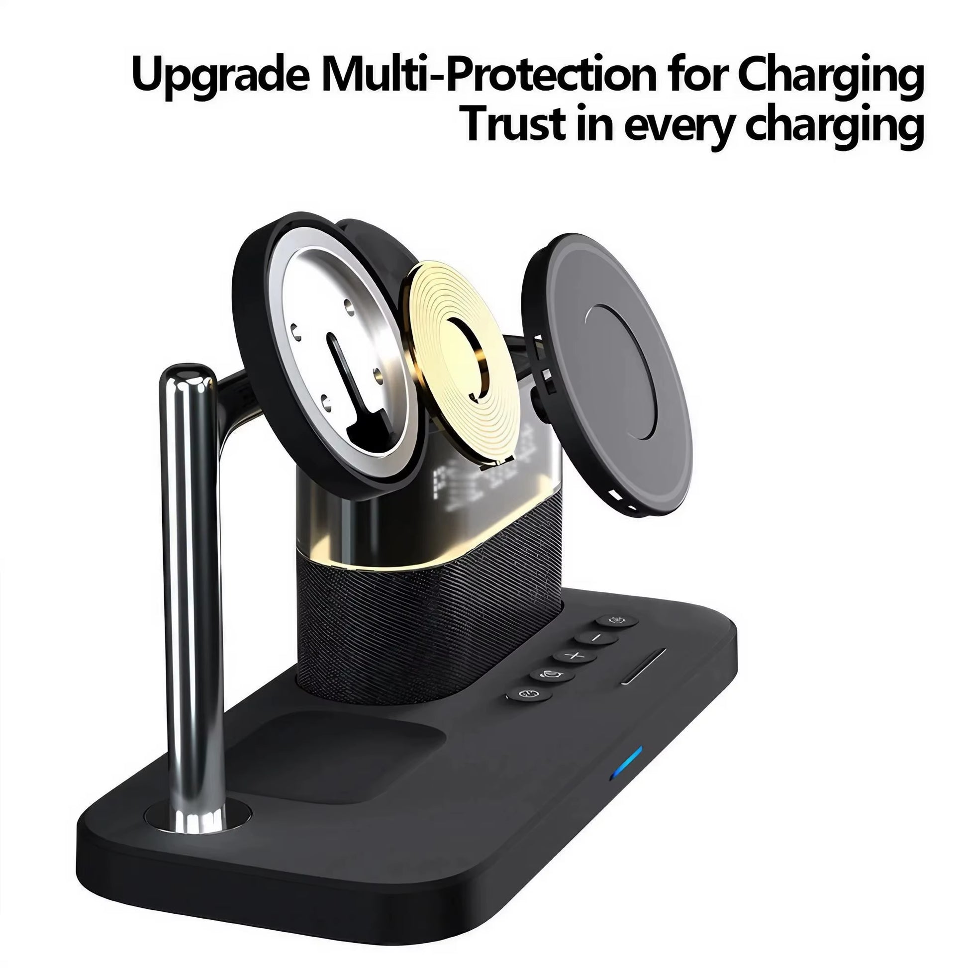 Magnetic Wireless Charging Stand for Iphone 15/14/13/12, Iwatch Ultra/8/7/6/5, Airpods 3/2/Pro, Samsung