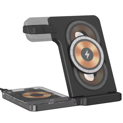 Magnetic Wireless Charging Stand for Iphone 15/14/13/12, Iwatch Ultra/8/7/6/5, Airpods 3/2/Pro, Samsung