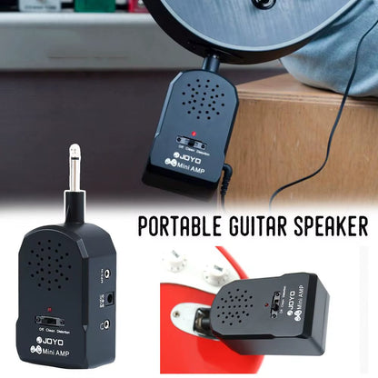 Rockblaster JA-01: Mini Electric Guitar Amp with Heavy Rock Distortion & Headphone Plug