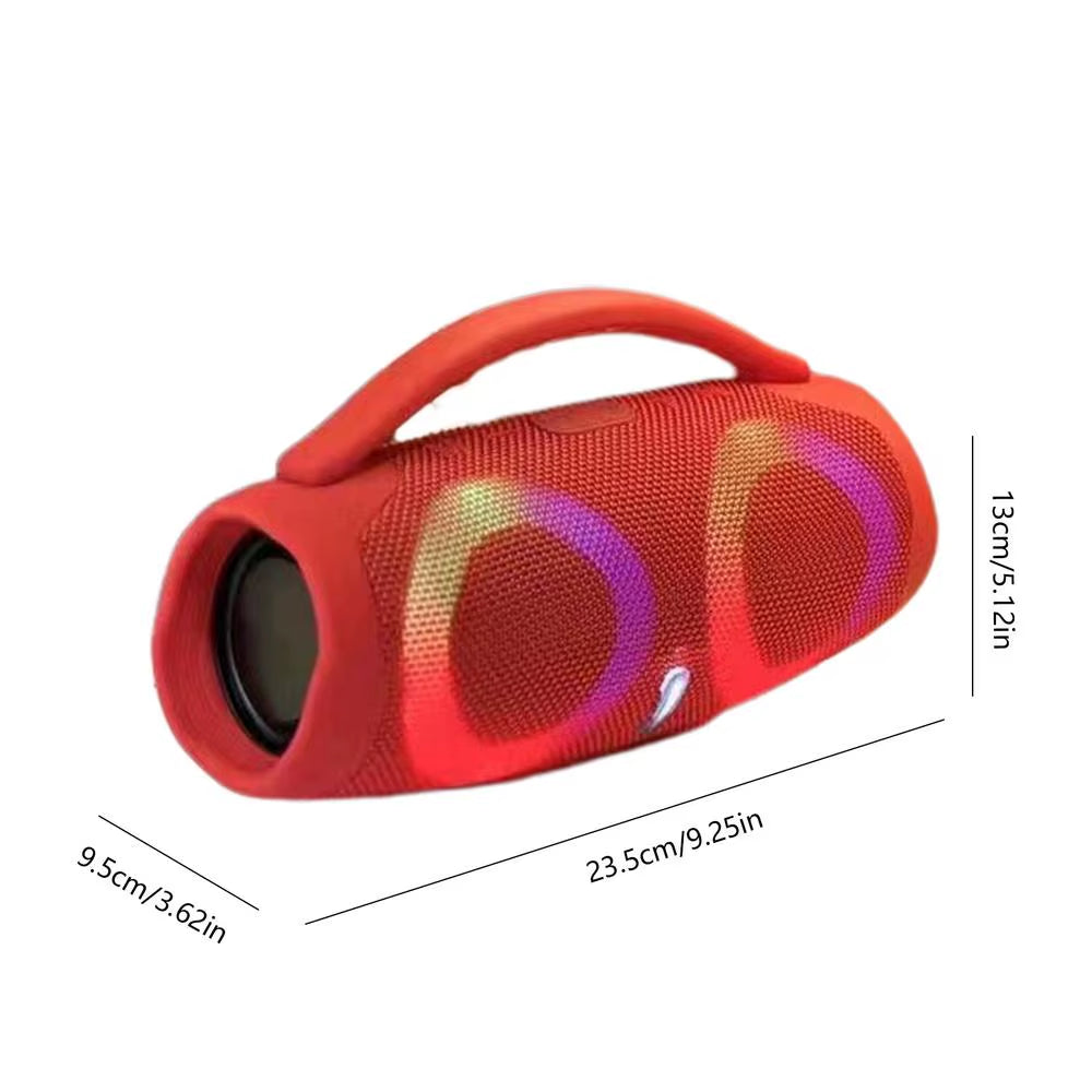 Portable Waterproof High Power Bluetooth Speaker RGB Colorful Light Wireless Subwoofer 360 Stereo Surround TWS FM Boombox