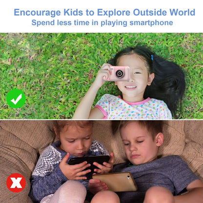 Kids Digital Camera Mini Video Camera for Kids 1080P 40MP with Mini Tripod Birthday Christmas Gift for Boys Girls Kids