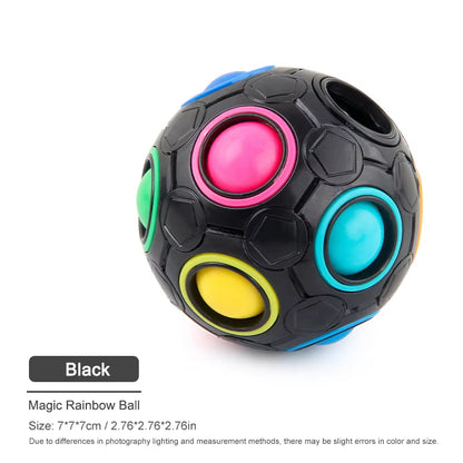 Creative Magic Rainbow Puzzle Ball Fidget anti Stress Toys for Children Adult Stress Relief Colors Matching Ball Fun Games Gifts