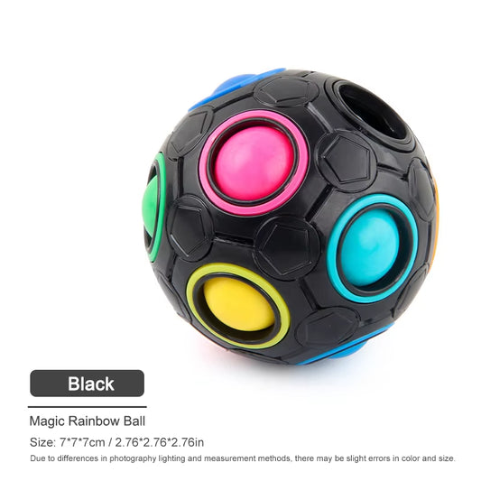 Creative Magic Rainbow Puzzle Ball Fidget anti Stress Toys for Children Adult Stress Relief Colors Matching Ball Fun Games Gifts