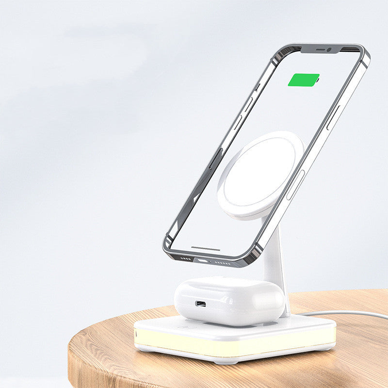 4 in 1 Magnetic Wireless Charger Stand Fast Charging Dock Station