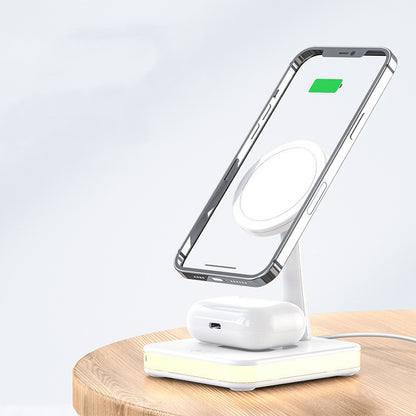 4 in 1 Magnetic Wireless Charger Stand Fast Charging Dock Station
