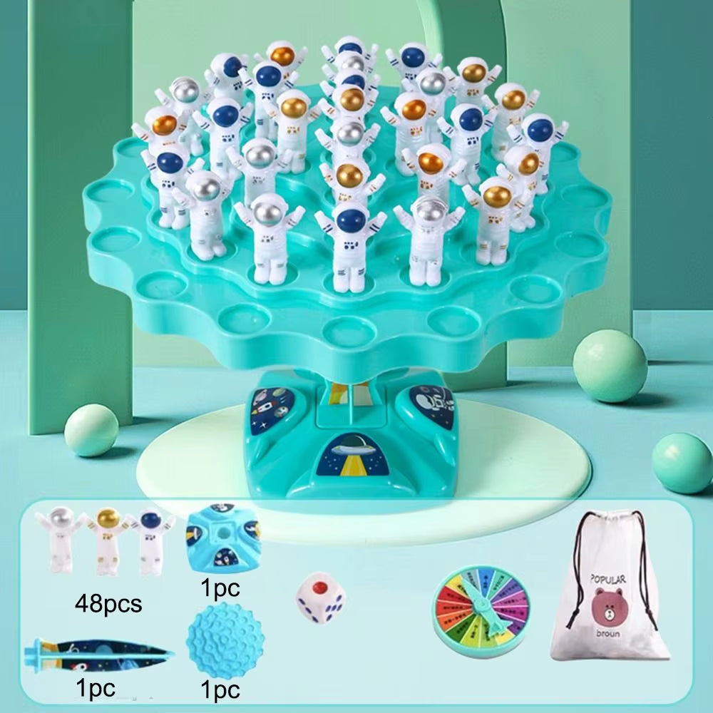 Fun Astronaut Frog Balancing Toy Balance Tree Puzzle Toy Balancing Board Parent-Child Interaction Table Games