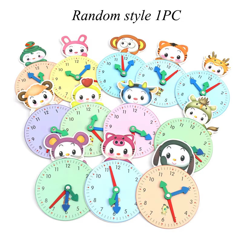 Montessori Children'S Clock Toys Cognitive Digital Time Fun Learning Games Clocks Early Learning Educational Toys for Children